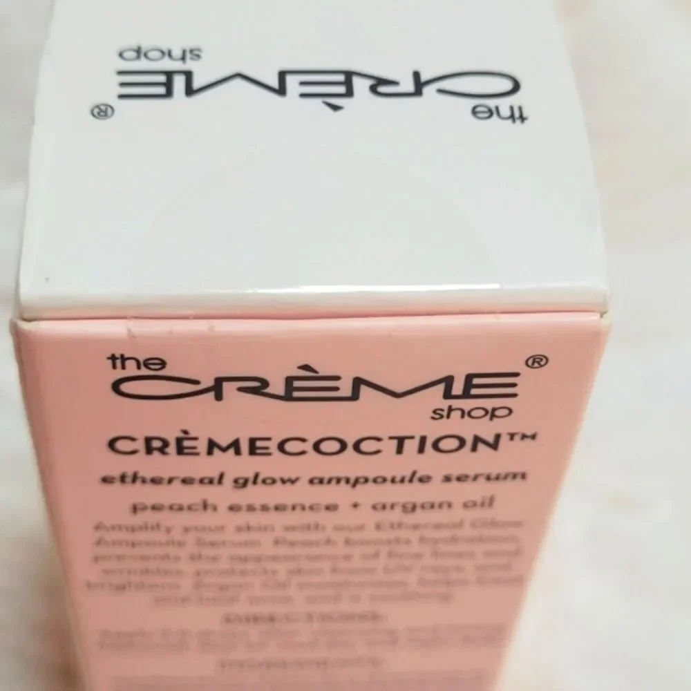 The Creme Shop Cremecoction Ethereal Glow Ampoule Serum Peach Argan Oil 1oz New